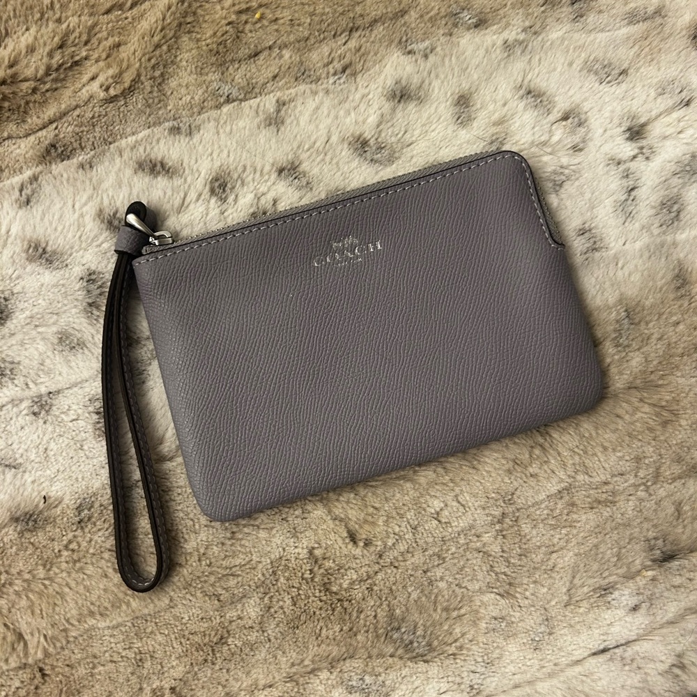 Coach/ Mist colored wristlet